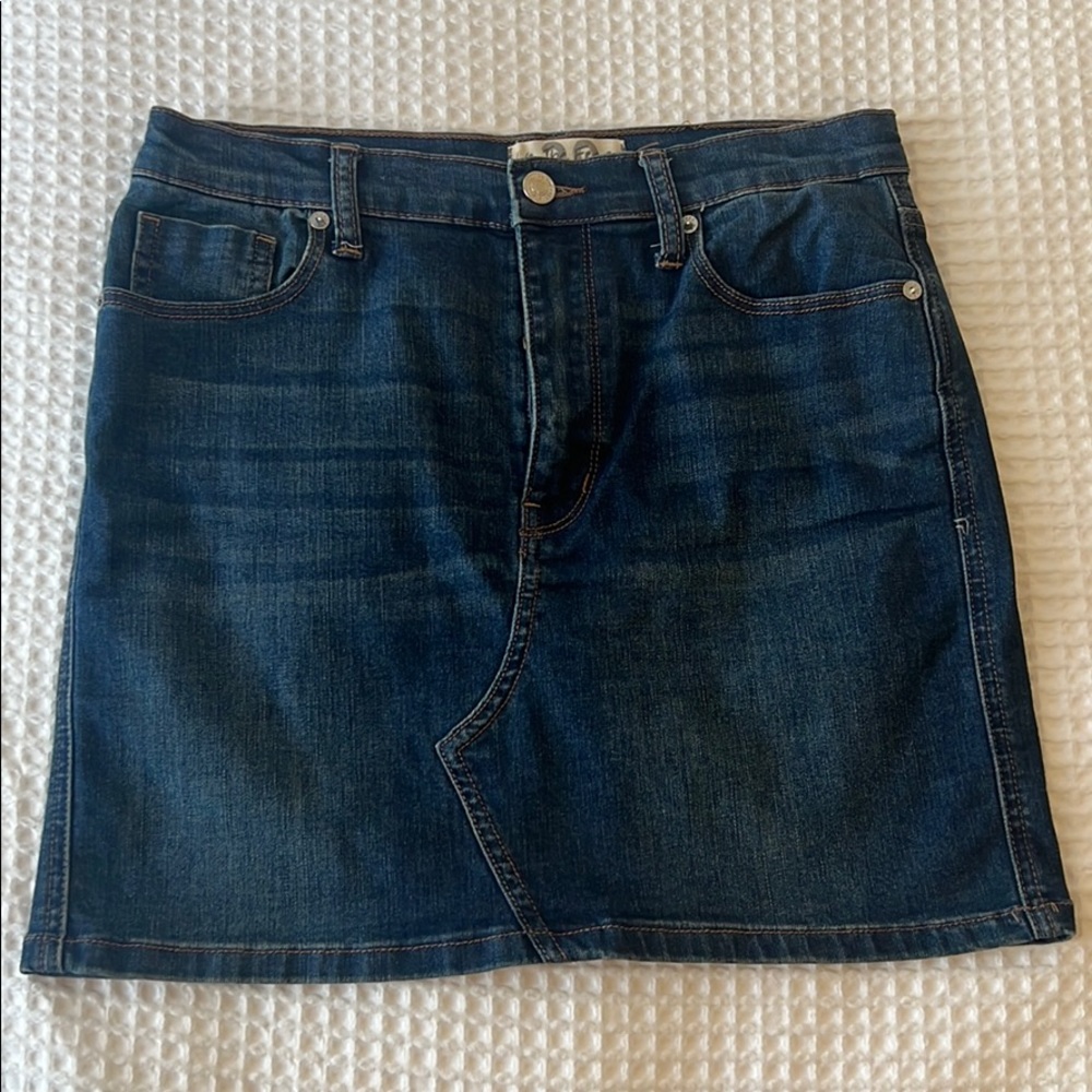 Free people mini denim skirt